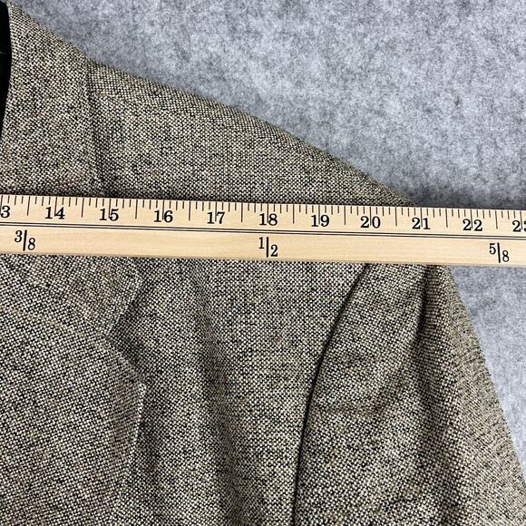 Circle S 100% Silk Tweed Western Blazer Sport Coat Mens 52R Tan Rodeo Cowboy - Picture 12 of 16